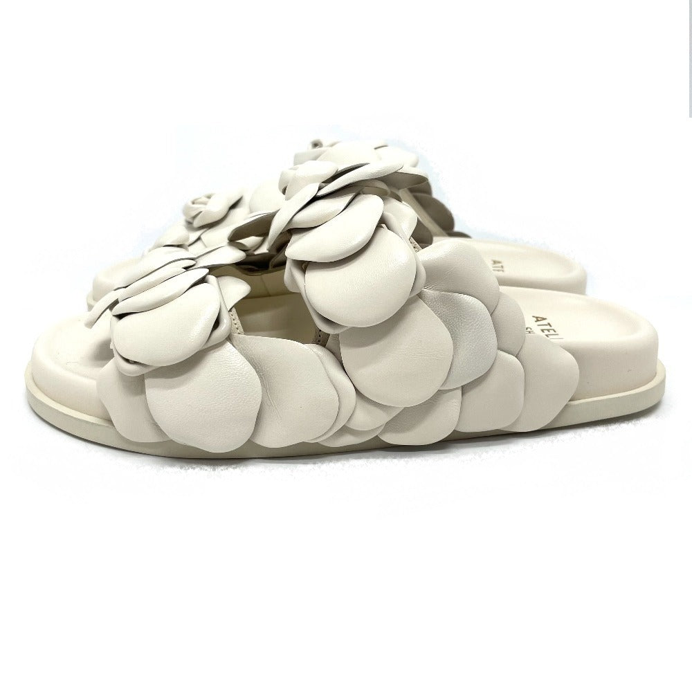 VALENTINO Sandals Leather, rubber sole white Atelier rose edition Women 36 Used Authentic