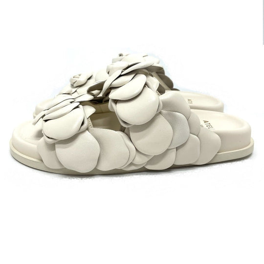 VALENTINO Sandals Leather, rubber sole white Atelier rose edition Women 36 Used Authentic