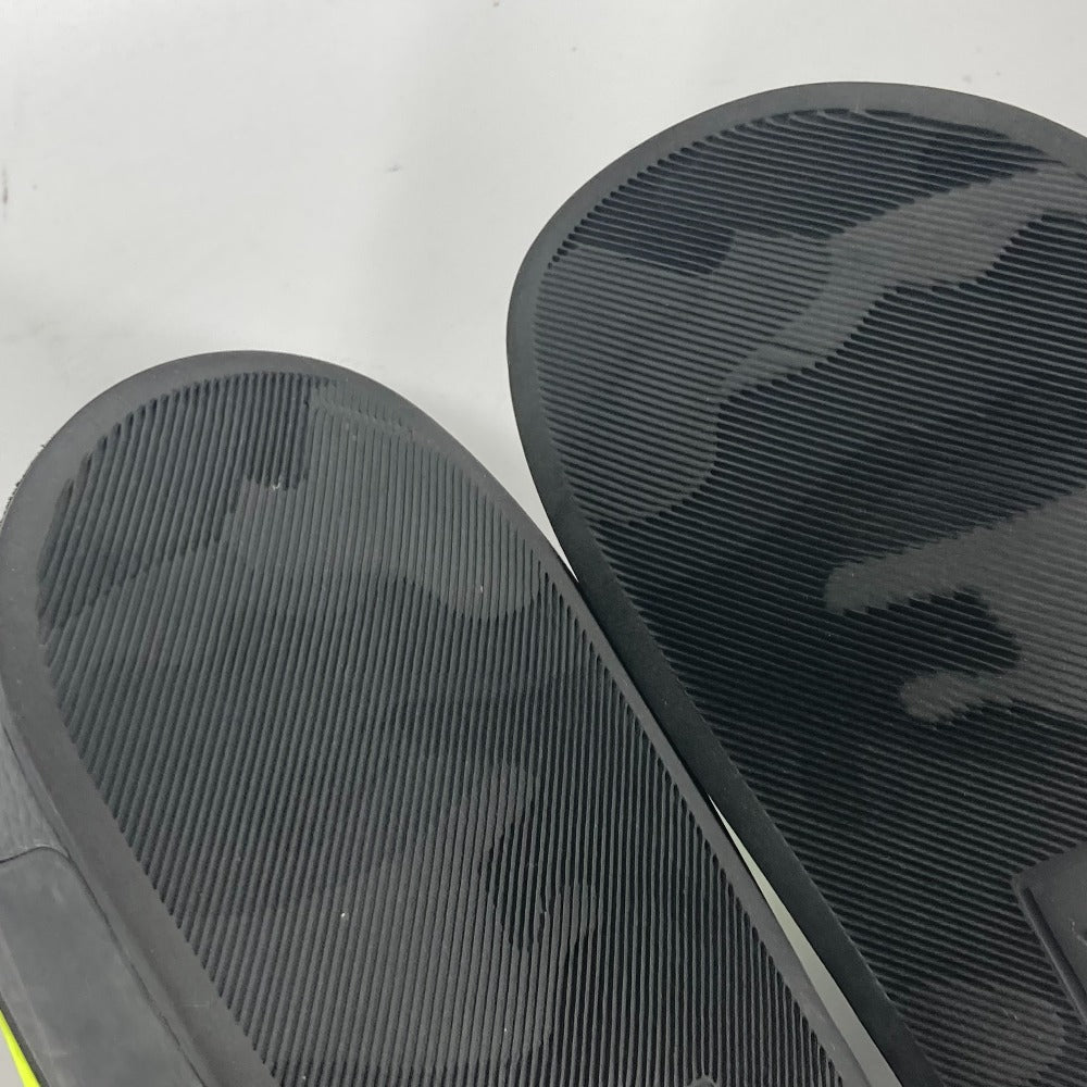 VALENTINO Sandals rubber black logo mens 41 Used Authentic