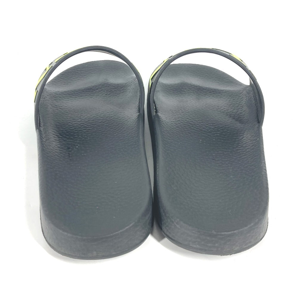 VALENTINO Sandals rubber black logo mens 41 Used Authentic