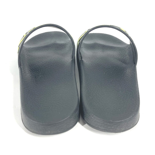 VALENTINO Sandals rubber black logo mens 41 Used Authentic