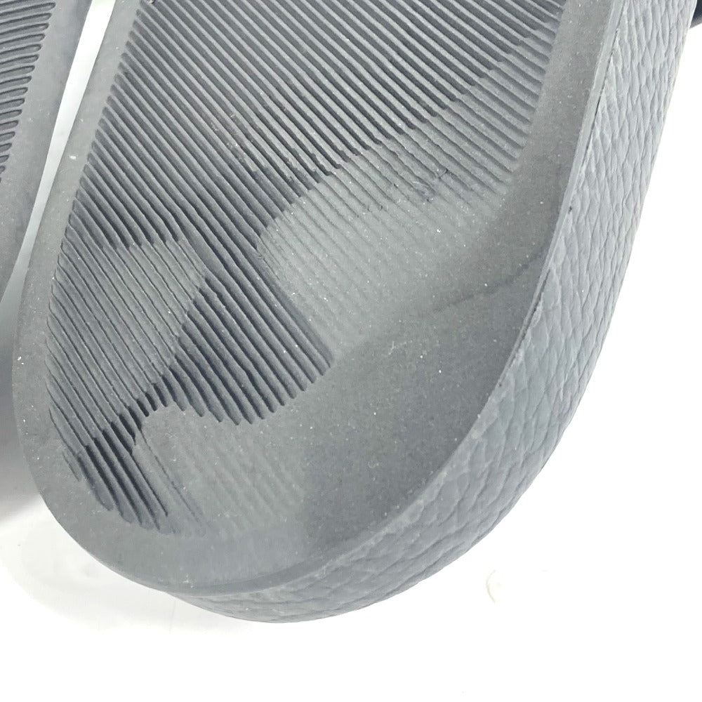 VALENTINO Sandals rubber black logo mens 41 Used Authentic