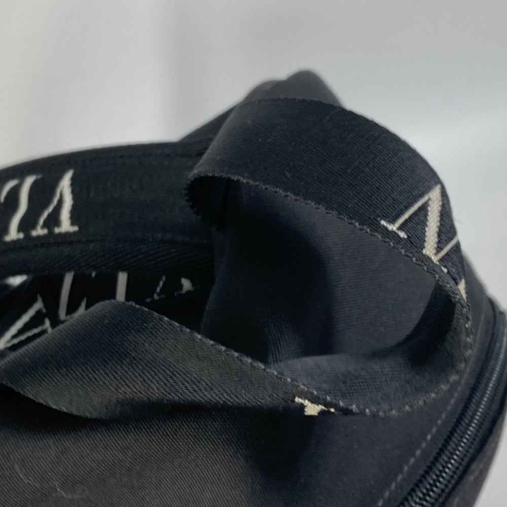 VALENTINO Backpack Nylon black Bag VLTN logo mens Used Authentic