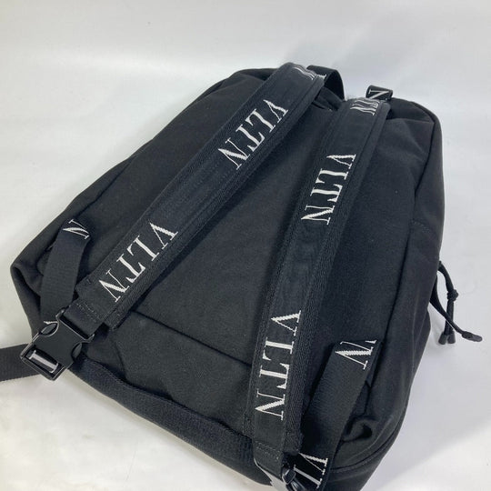VALENTINO Backpack Nylon black Bag VLTN logo mens Used Authentic