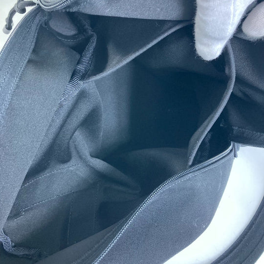 VALENTINO Backpack Nylon black Bag VLTN logo mens Used Authentic