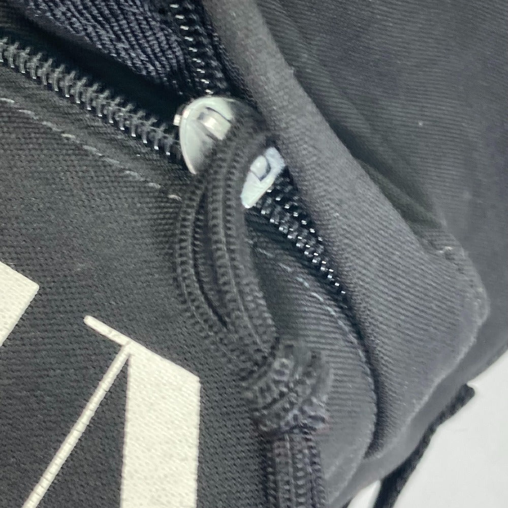 VALENTINO Backpack Nylon black Bag VLTN logo mens Used Authentic