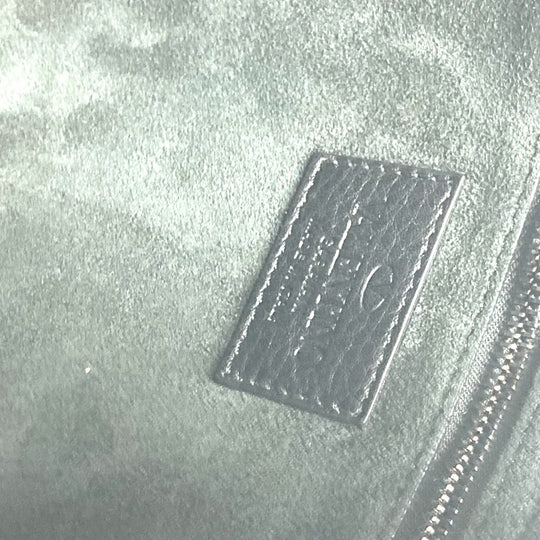 VALENTINO Clutch bag leather black Studs mens Used Authentic