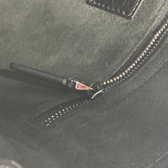 VALENTINO Clutch bag leather black Studs mens Used Authentic