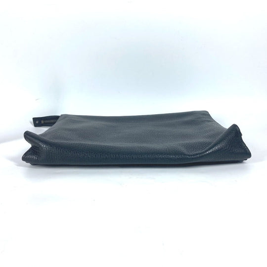 VALENTINO Clutch bag leather black Studs mens Used Authentic