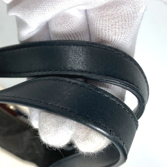 VALENTINO Tote Bag Canvas / leather white logo studs unisex(Unisex) Used Authentic