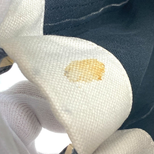 VALENTINO Tote Bag Canvas / leather white logo studs unisex(Unisex) Used Authentic