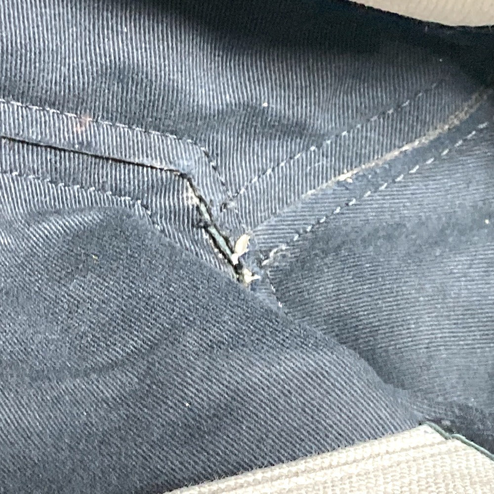 VALENTINO Tote Bag Canvas / leather white logo studs unisex(Unisex) Used Authentic