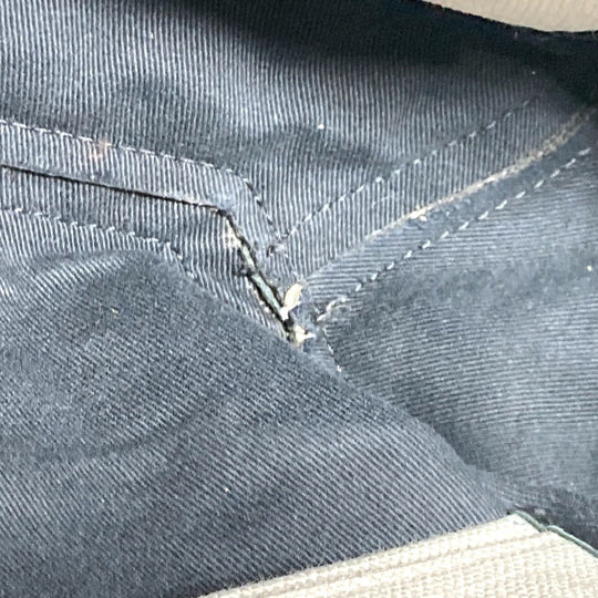 VALENTINO Tote Bag Canvas / leather white logo studs unisex(Unisex) Used Authentic