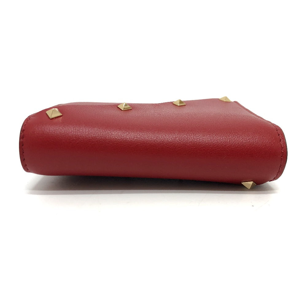 Valentino Folded wallet 5W2P0AE4VRF leather Red Rock studs