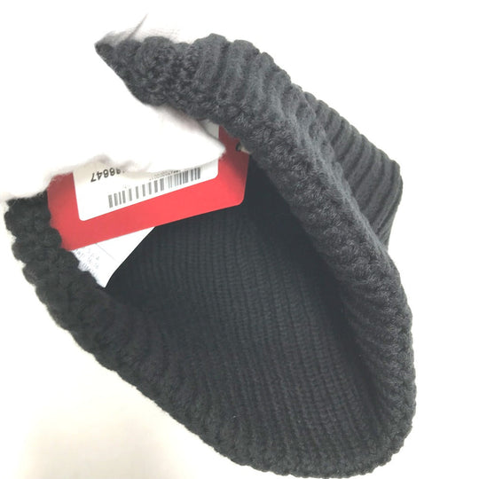 VALENTINO Knit hat 1Y2HB01DFDK Wool, Cashmere black logo Women Used Authentic