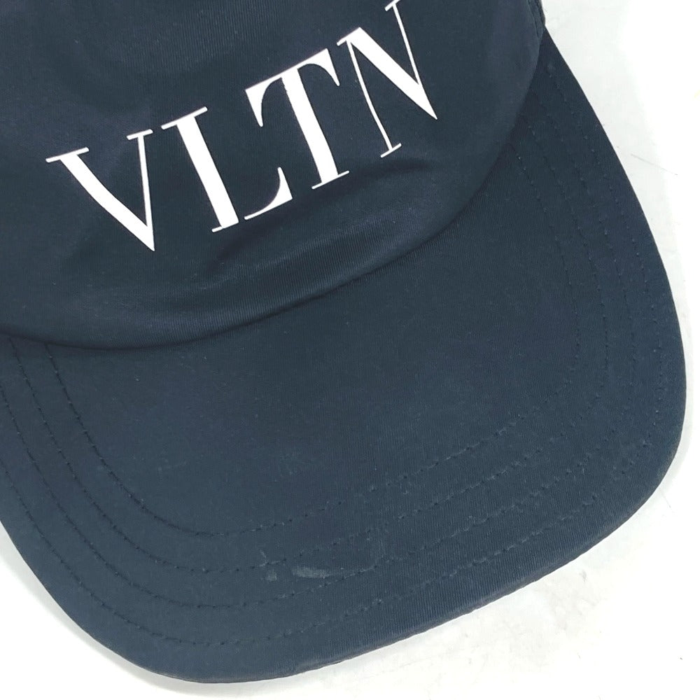 VALENTINO cap Nylon black By color logo VLTN mens 59 Used Authentic