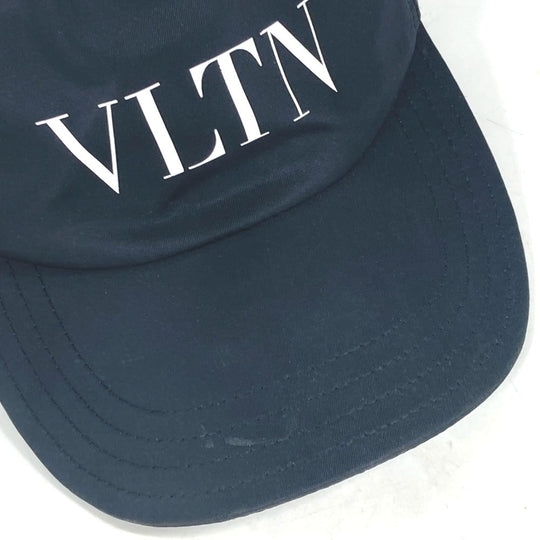VALENTINO cap Nylon black By color logo VLTN mens 59 Used Authentic