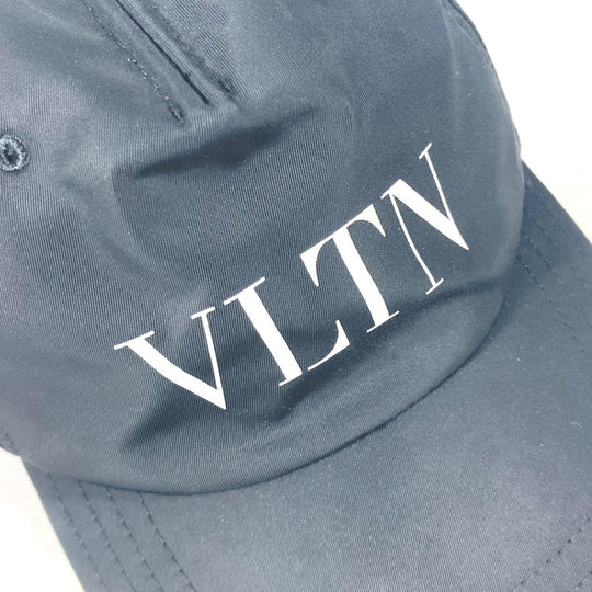 VALENTINO cap Nylon black By color logo VLTN mens 59 Used Authentic