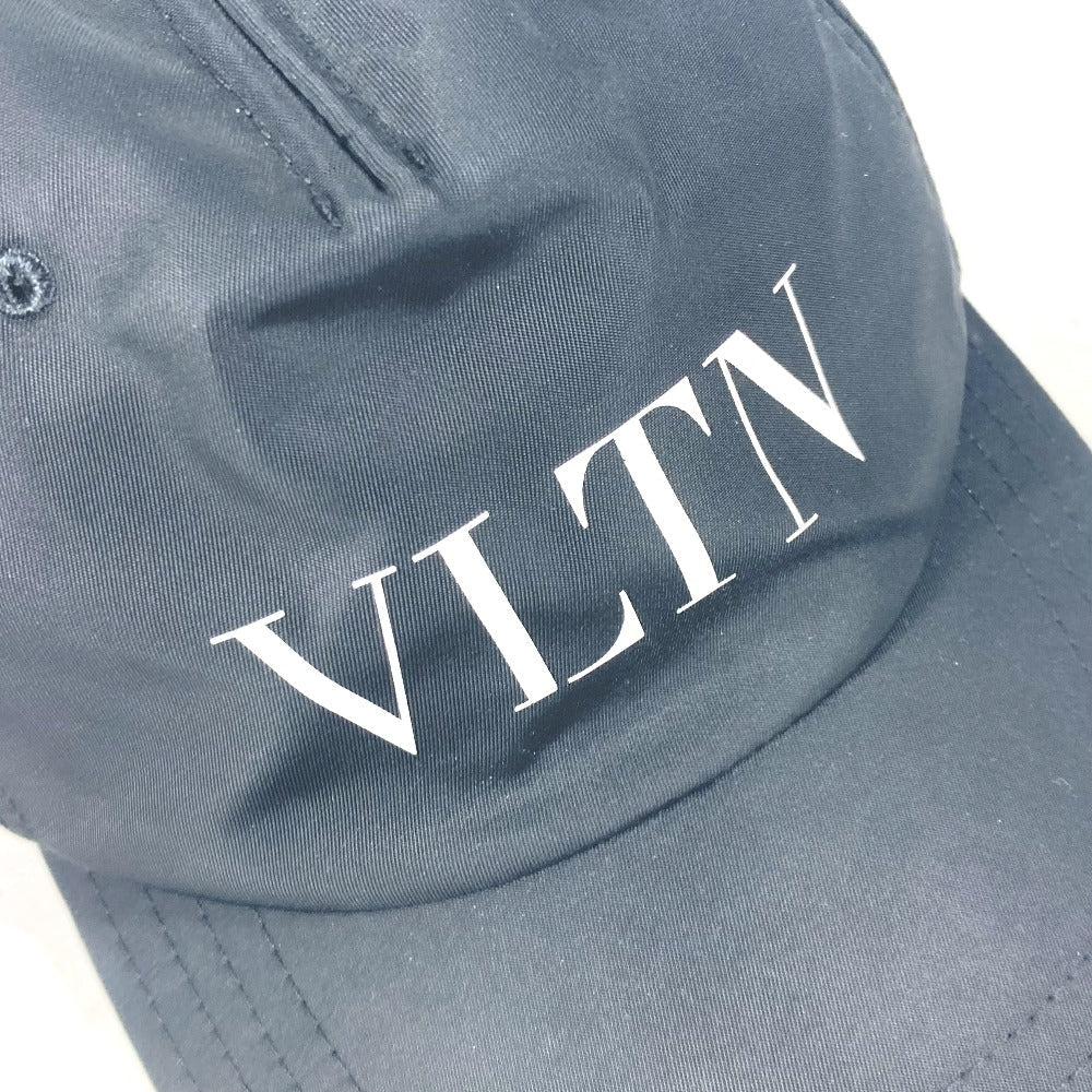 VALENTINO cap Nylon black By color logo VLTN mens 59 Used Authentic