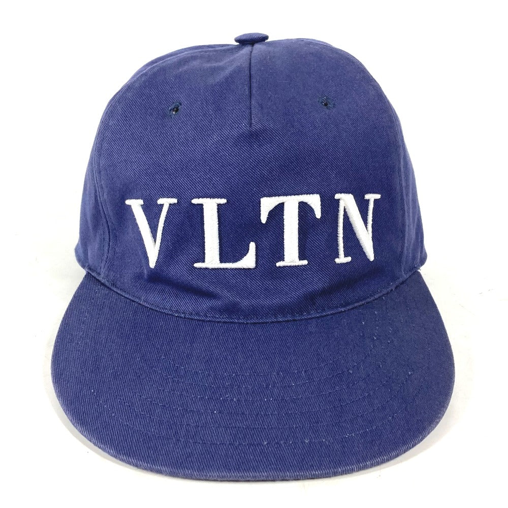 VALENTINO cap PY0H0A06KQY cotton blue logo mens 58 Used Authentic