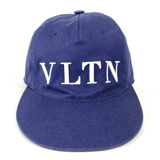 VALENTINO cap PY0H0A06KQY cotton blue logo mens 58 Used Authentic