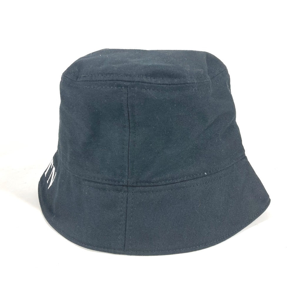 VALENTINO hat WY2HGA11MEX cotton black By color logo unisex(Unisex) 59 Used Authentic