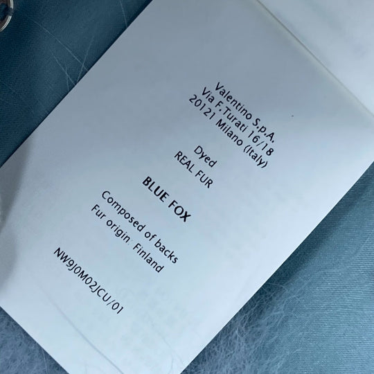 VALENTINO Other fashion goods Fox blue fur Hand warmer Women Used Authentic