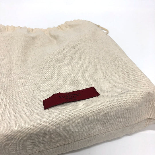 Valentino Shoulder Bag leather purple Rock studs Women Used Authentic