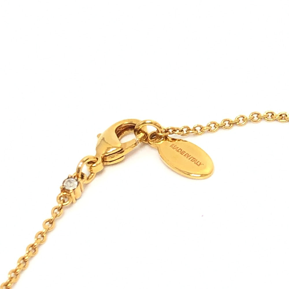 VALENTINO Necklace 4W2J0T54YCW Gold Plated gold V logo crystal
