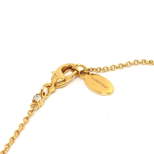 VALENTINO Necklace 4W2J0T54YCW Gold Plated gold V logo crystal