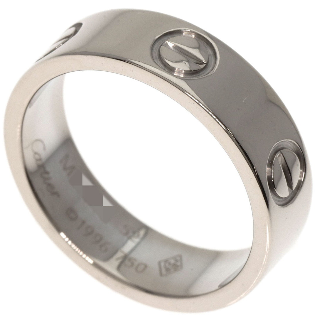 CARTIER Ring K18WG Silver Love Ring #52