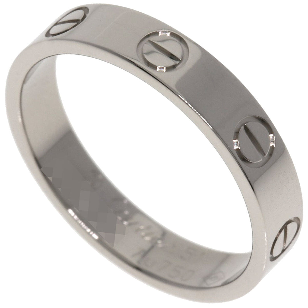 CARTIER Ring K18WG Silver Mini Love Ring #51