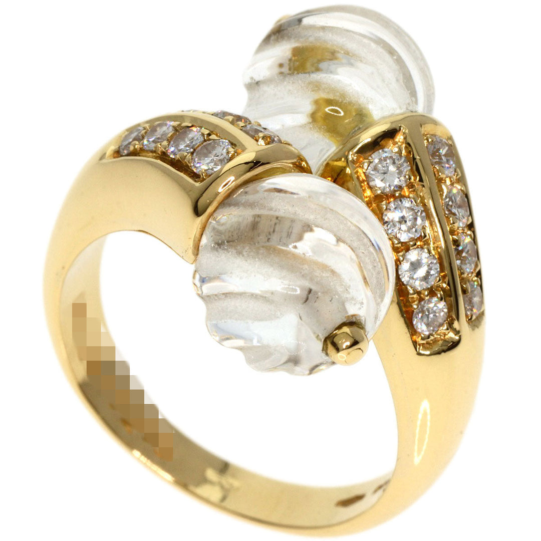 Boucheron Ring 18K Yellow Gold gold Rock crystal diamond