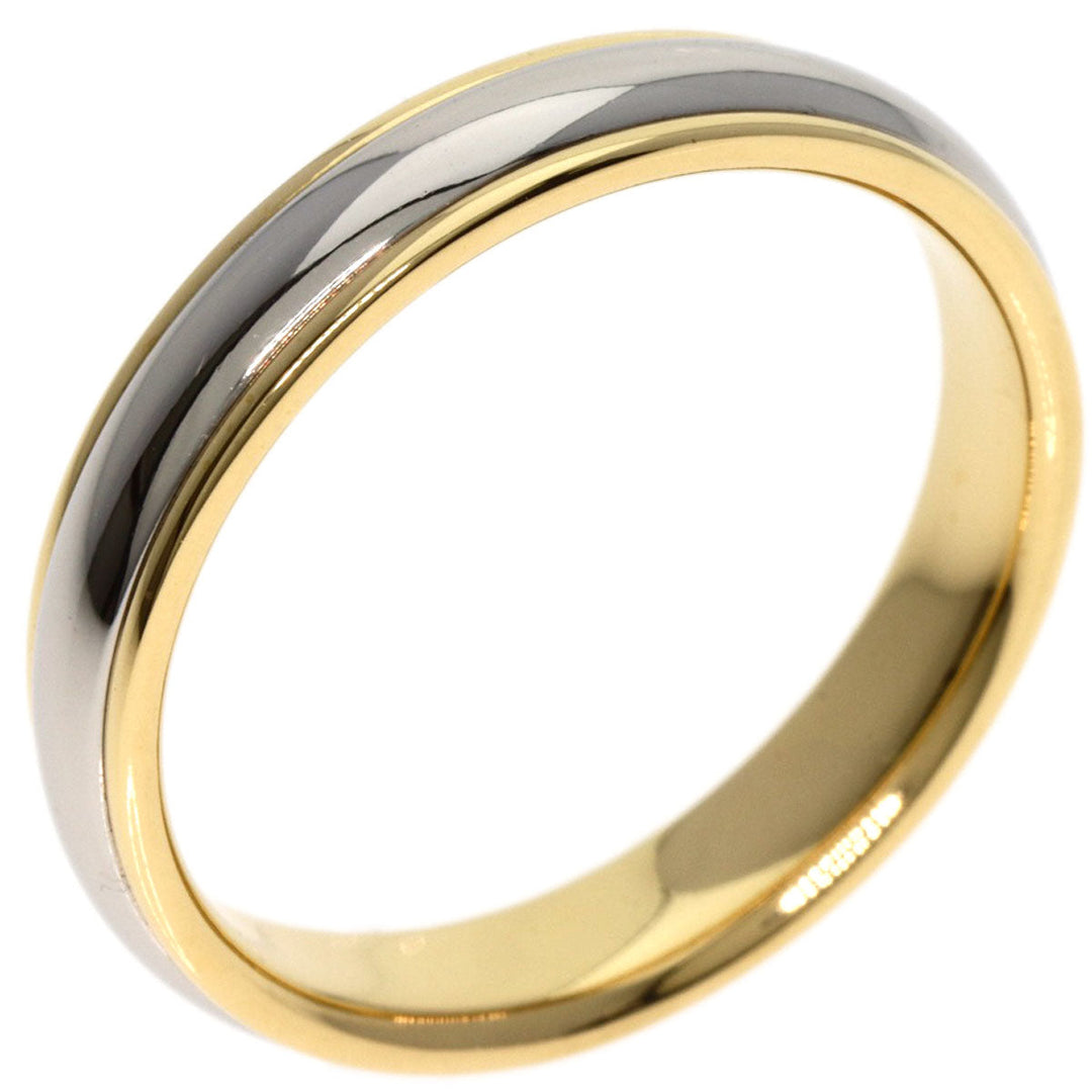 TIFFANY&Co. Ring 18K Yellow Gold Silver Classic band