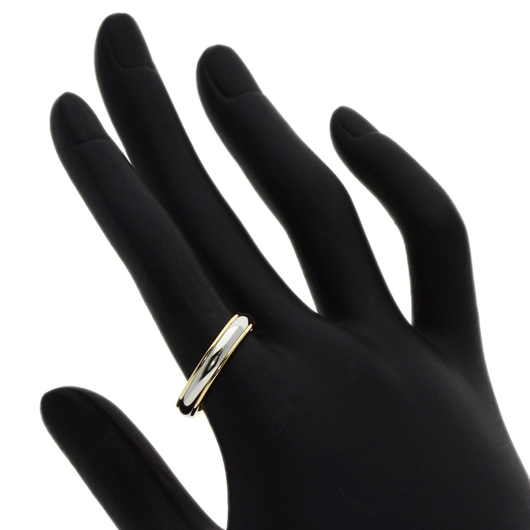 TIFFANY&Co. Ring 18K Yellow Gold Silver Classic band