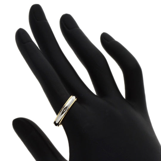TIFFANY&Co. Ring 18K Yellow Gold Silver Classic band