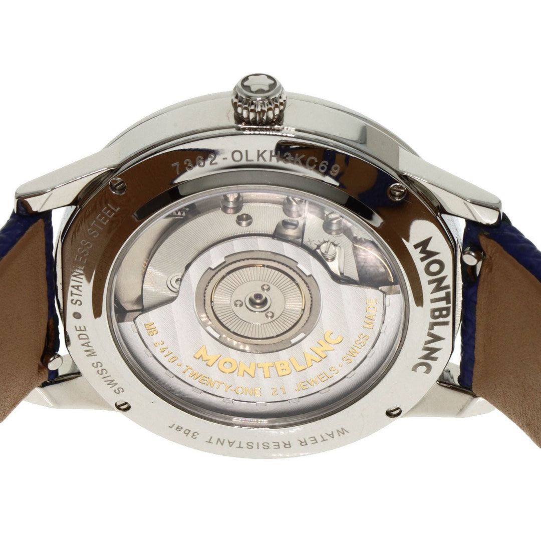 MONTBLANC Watches Mechanical Automatic 119935 Stainless Steel Silver Boheme Day & Night 1.3" Silver dial