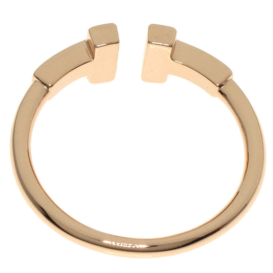 TIFFANY&Co. Ring 18K Pink Gold gold T wire diamond