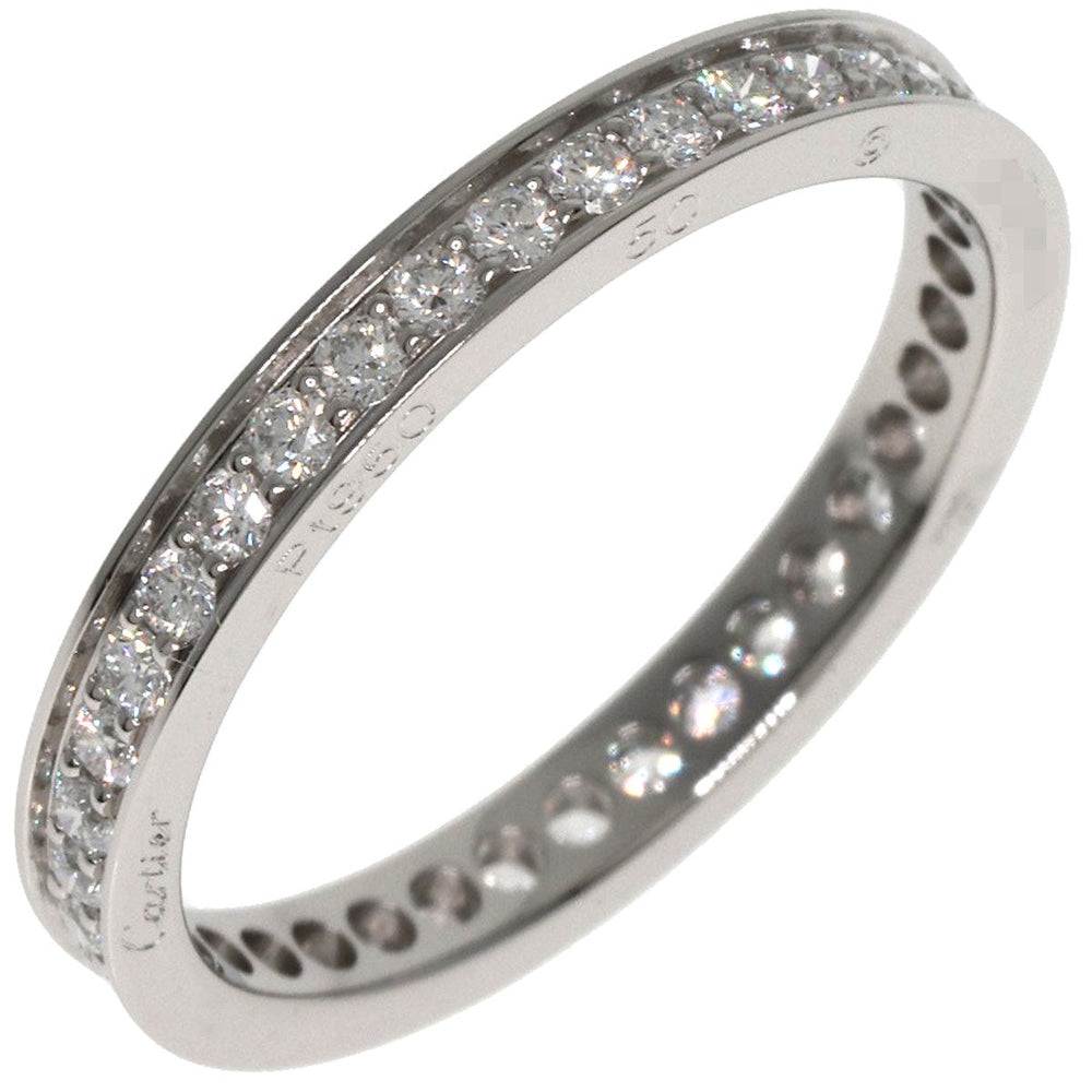 CARTIER Ring PT950 Silver Eternity Diamond #50