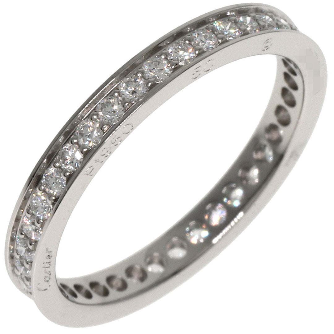 CARTIER Ring PT950 Silver Eternity Diamond #50