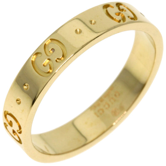 GUCCI Ring 18K Yellow Gold gold Icon # 17 Women Used Authentic
