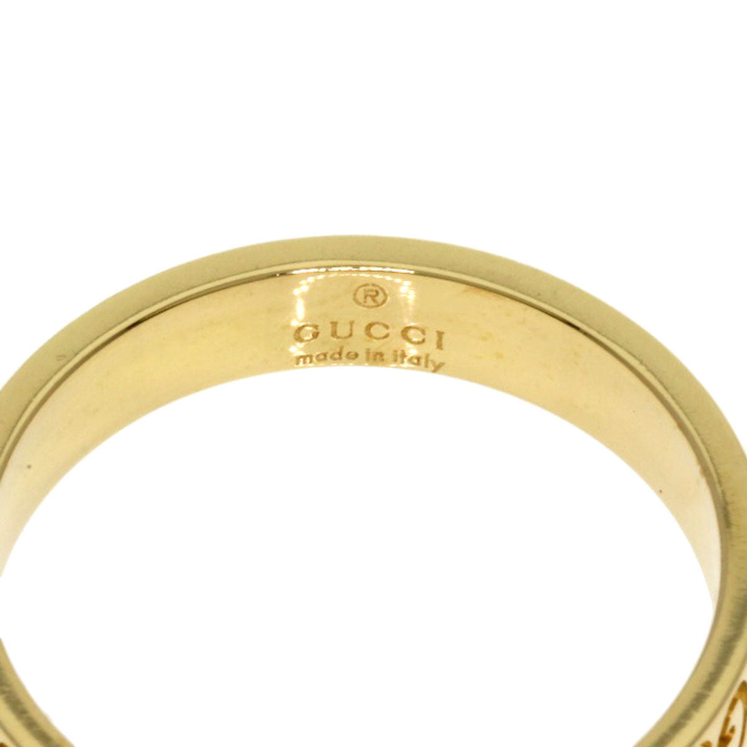 GUCCI Ring 18K Yellow Gold gold Icon # 17 Women Used Authentic