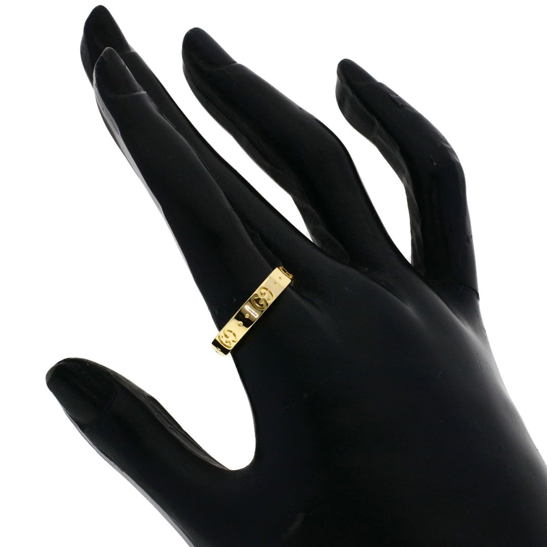 GUCCI Ring 18K Yellow Gold gold Icon # 17 Women Used Authentic