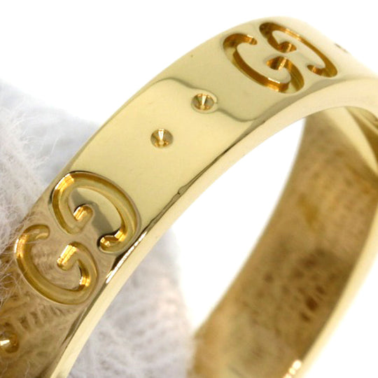 GUCCI Ring 18K Yellow Gold gold Icon # 17 Women Used Authentic
