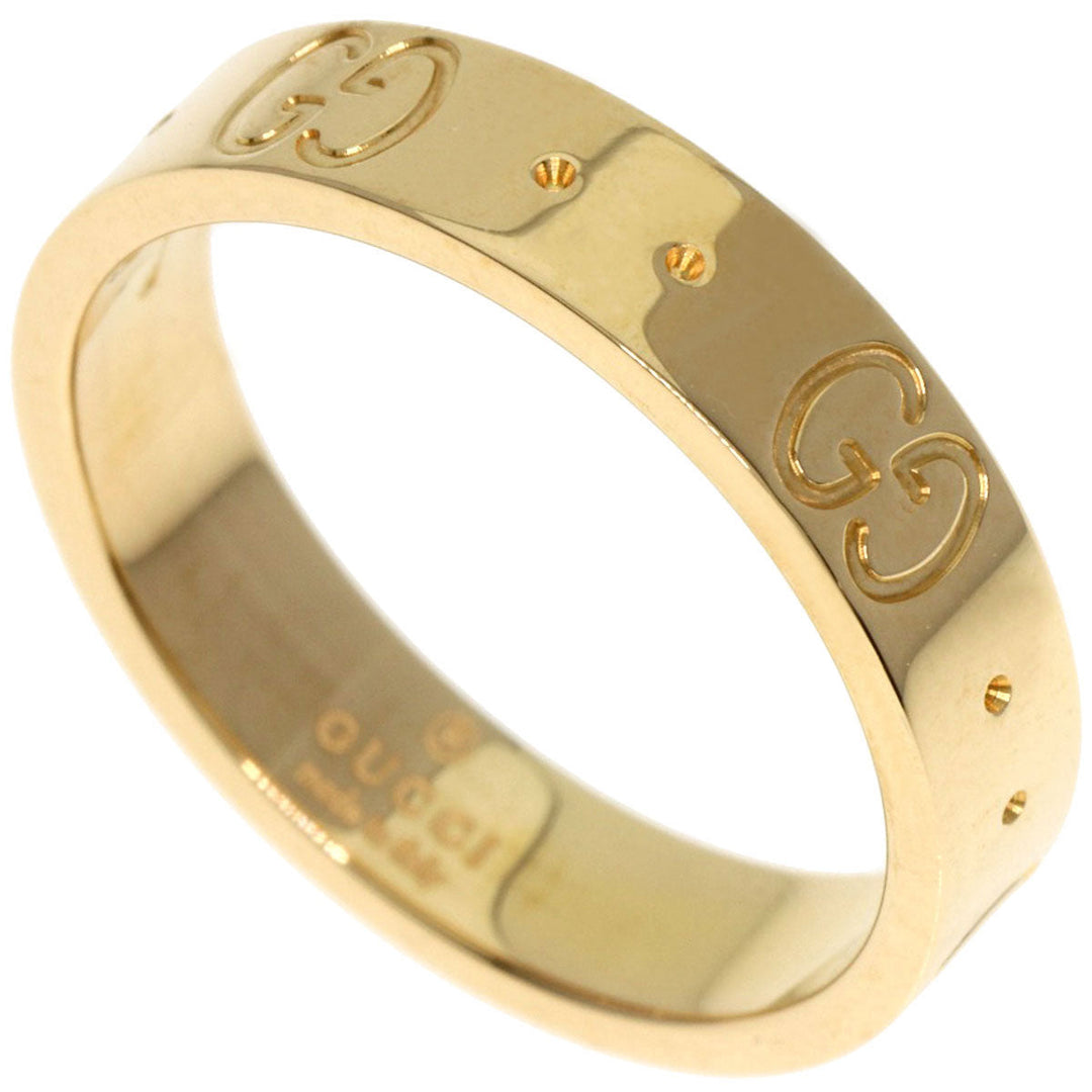 GUCCI Ring 18K Yellow Gold gold Icon # 9 Women Used Authentic