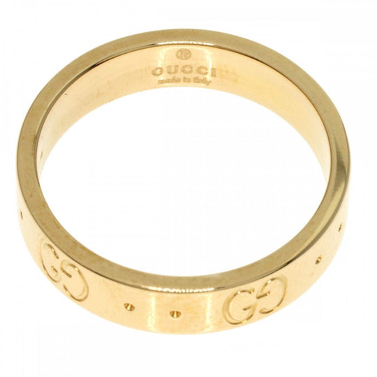 GUCCI Ring 18K Yellow Gold gold Icon # 9 Women Used Authentic