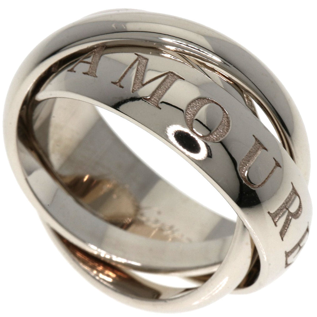 CARTIER Ring K18WG Silver Trinity #51