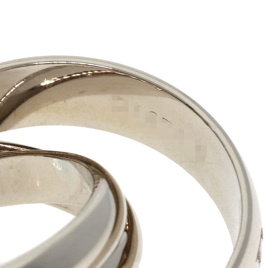 CARTIER Ring K18WG Silver Trinity #51