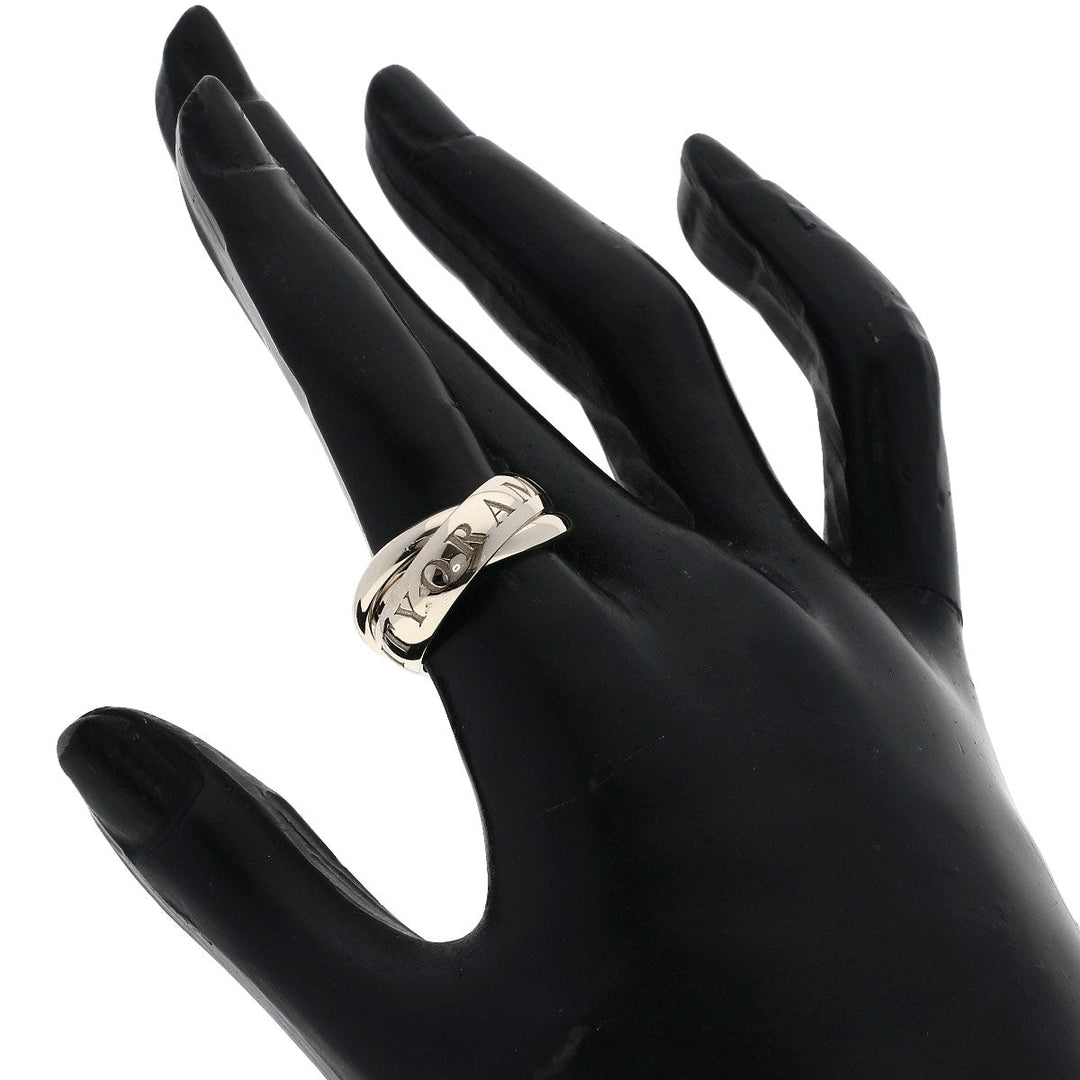 CARTIER Ring K18WG Silver Trinity #51