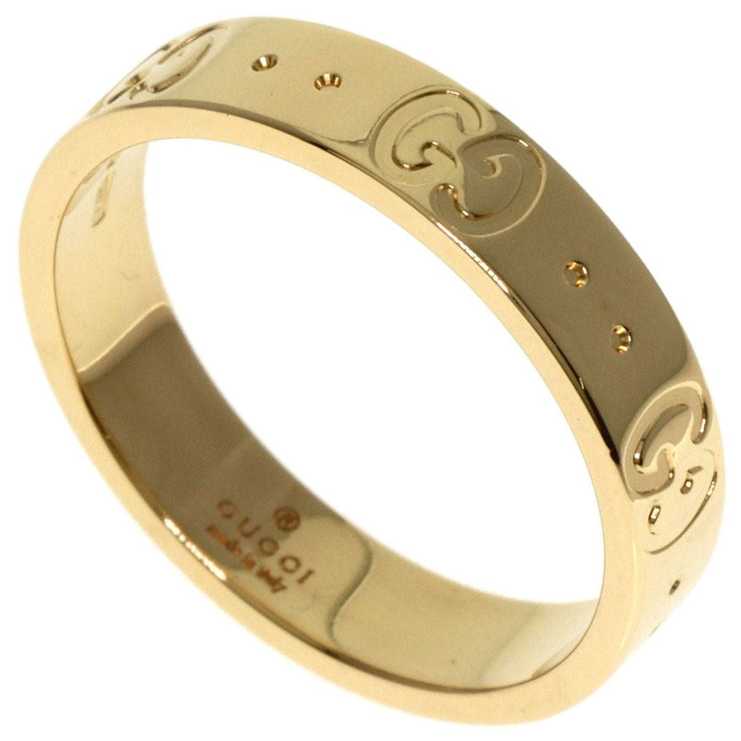 GUCCI Ring 18K Yellow Gold gold Icon # 13 Women Used Authentic